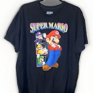 Nintendo Super Mario Bros Black T-Shirt